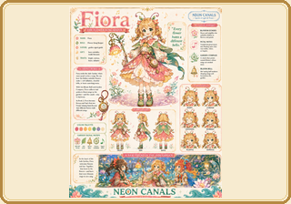 Fiora illustrated character dossier