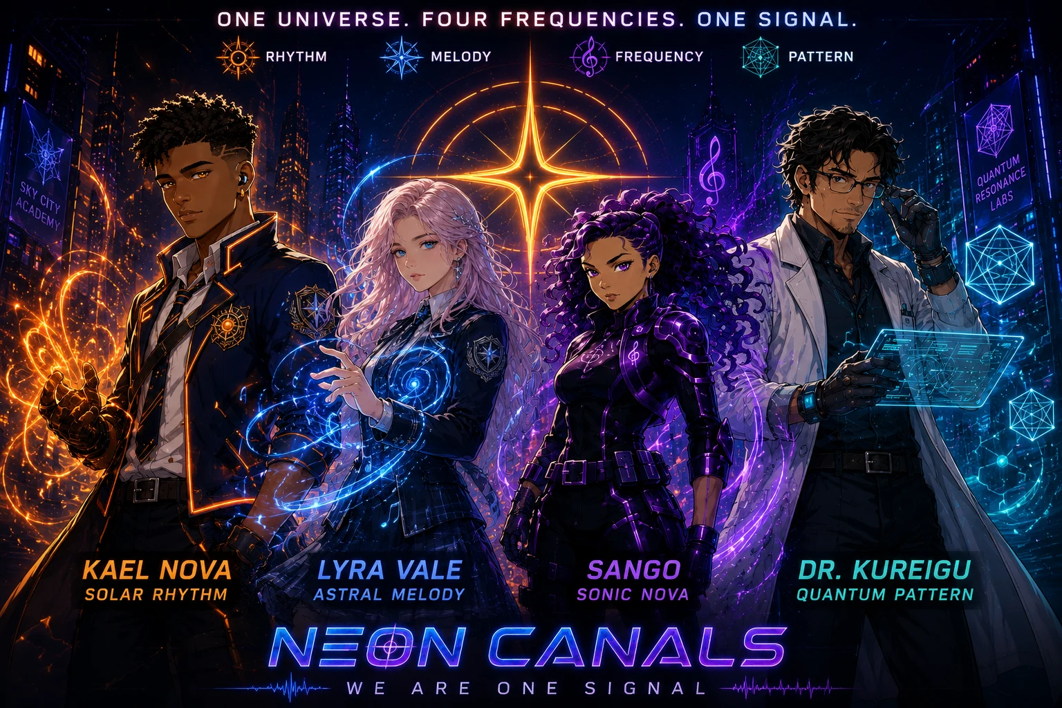 The Neon Canals universe